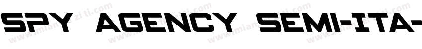 Spy Agency Semi-Ita字体转换